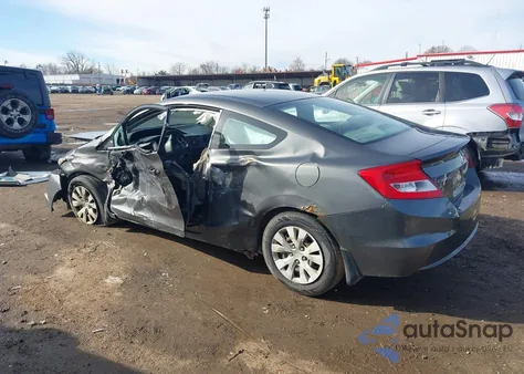 2012 Honda Civic Lx from USA, damaged, VIN 2HGFG3B56CH565158